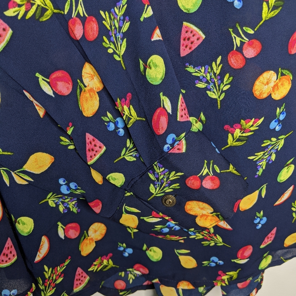 Philosophy Fruit Split Neck Blouse - image 4